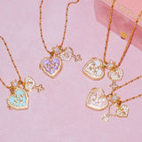  Ornate Heart Locket Pendant Necklace - friendship necklace gift from Bestie Keepsake