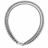 Infinity Clasp Mixed Pearl and Bead Necklace - friendship necklace gift from Bestie Keepsake
