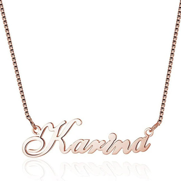  Custom Script Name Necklace in Sterling Silver - friendship necklace gift from Bestie Keepsake
