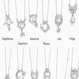  Celestial Zodiac Sterling Silver Necklace - friendship necklace gift from Bestie Keepsake