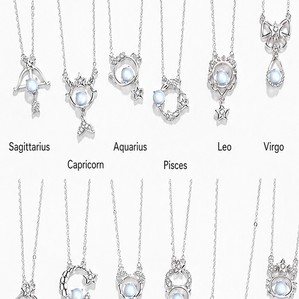  Celestial Zodiac Sterling Silver Necklace - friendship necklace gift from Bestie Keepsake