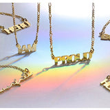  Custom Script Name Necklace in Sterling Silver - friendship necklace gift from Bestie Keepsake