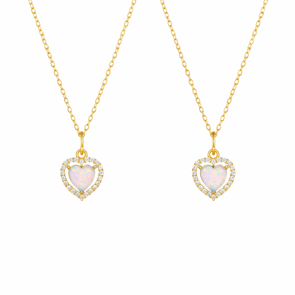  Bowknot Heart Zircon Necklace - friendship necklace gift from Bestie Keepsake