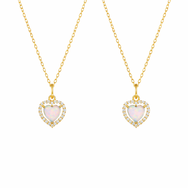  Bowknot Heart Zircon Necklace - friendship necklace gift from Bestie Keepsake