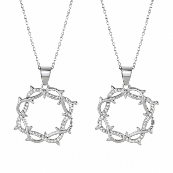  Micro-Pave Thorn Circle Necklace - friendship necklace gift from Bestie Keepsake