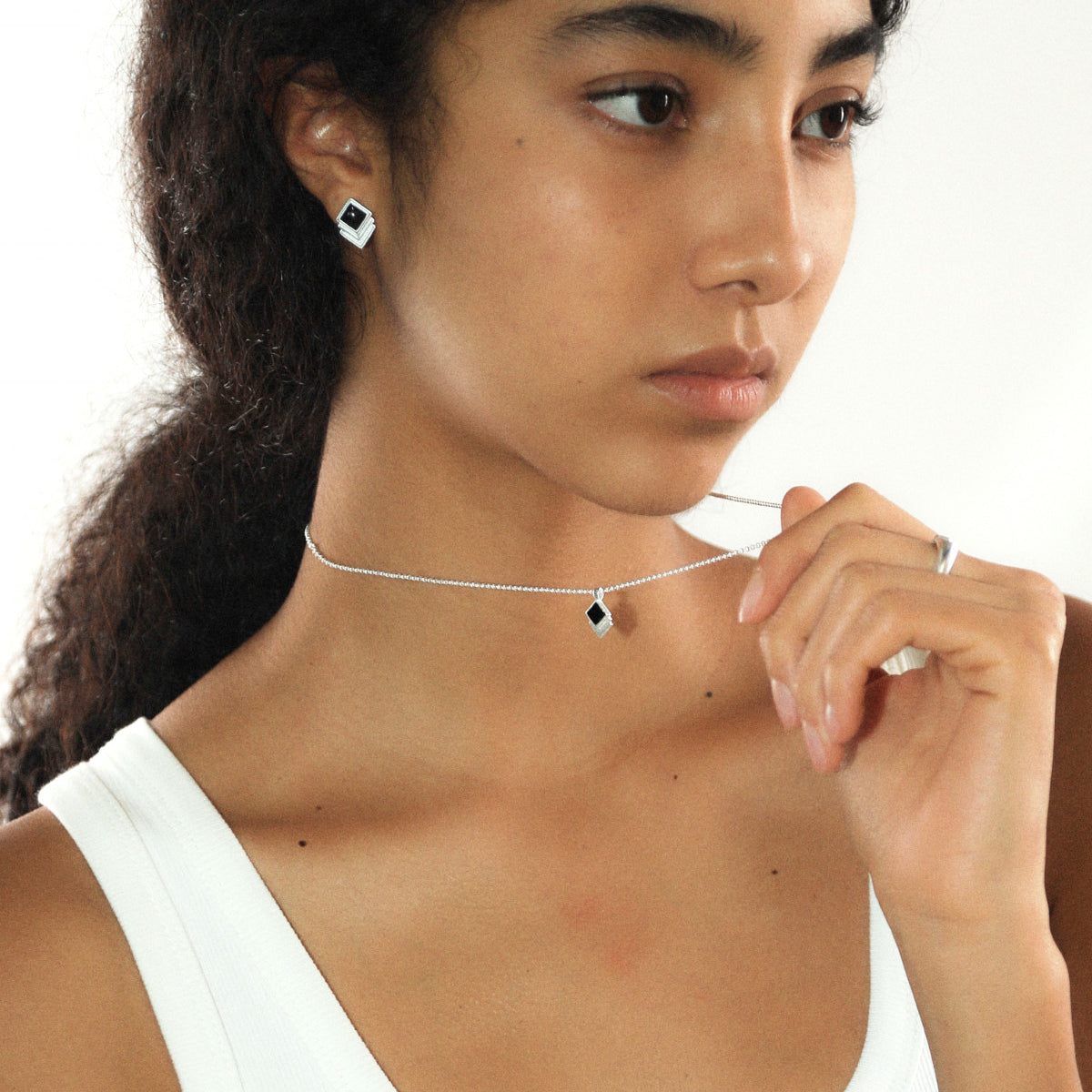  Vintage-Inspired Rhombus Pendant Necklace - friendship necklace gift from Bestie Keepsake