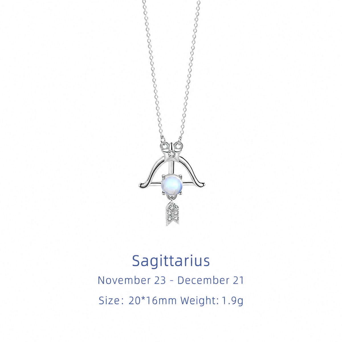  Celestial Zodiac Sterling Silver Necklace - friendship necklace gift from Bestie Keepsake