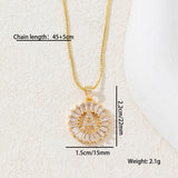  Baguette Zircon Initial Letter Pendant Necklace - friendship necklace gift from Bestie Keepsake