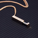  Crystal Encrusted Hidden Bar Necklace - friendship necklace gift from Bestie Keepsake