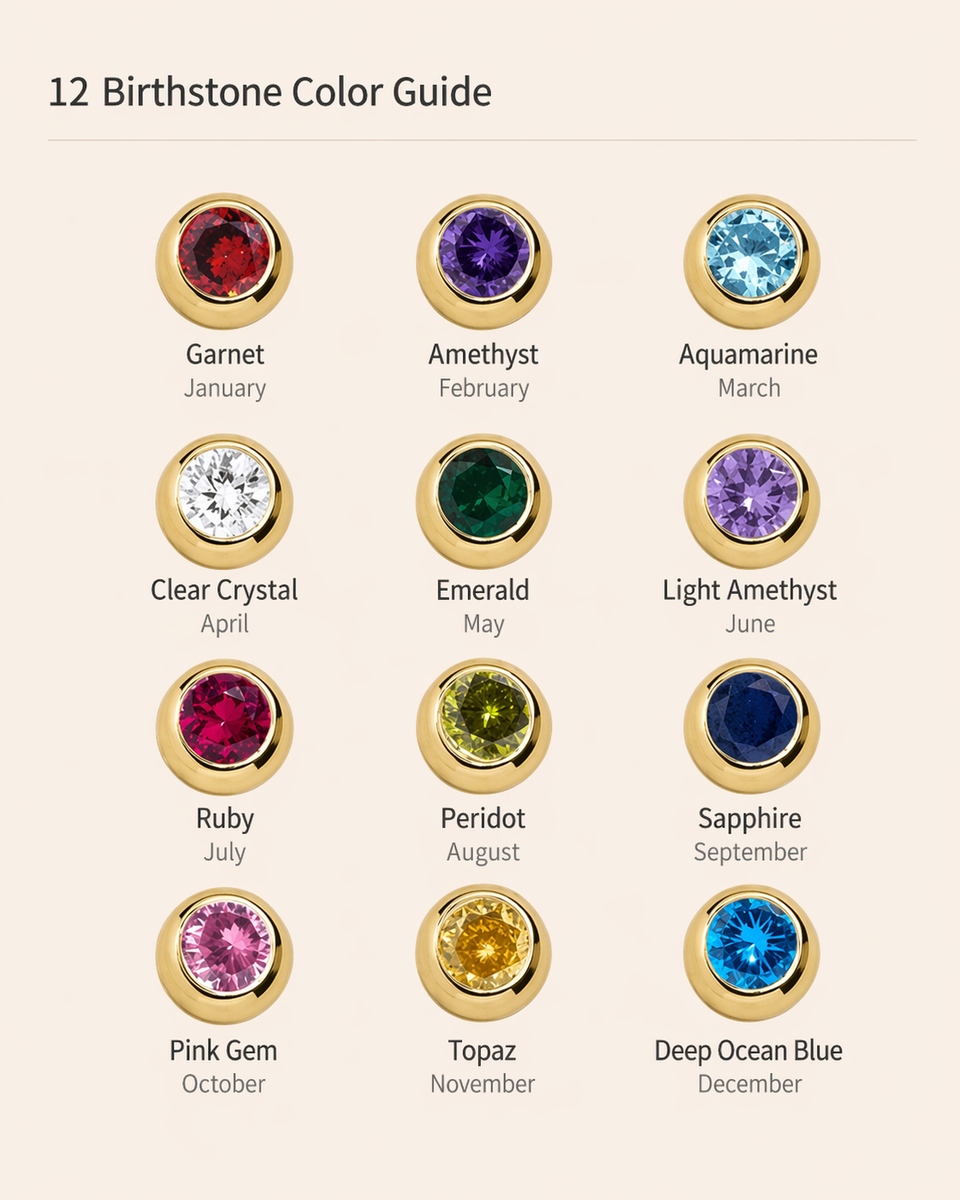  Dainty Birthstone Bezel Bracelet in 18K Gold Plated Sterling Silver - friendship necklace gift from Bestie Keepsake