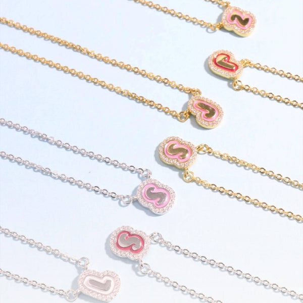 Necklaces with heart-shaped pendants 