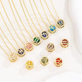  Zodiac Crystal Pendant Necklace - friendship necklace gift from Bestie Keepsake
