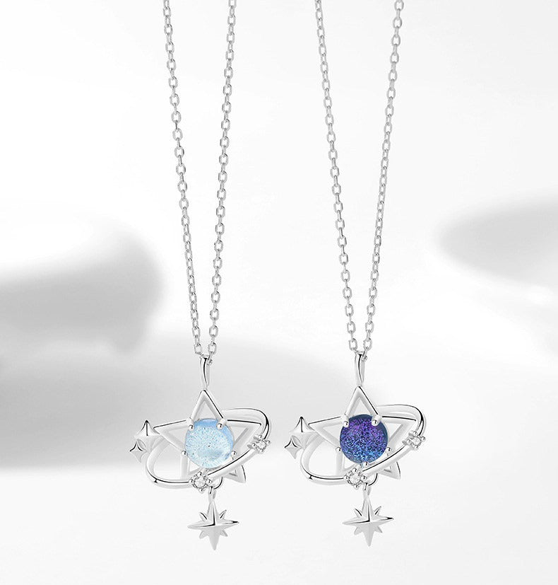Celestial Star Orbit S925 Silver Necklace | Bestie Keepsake