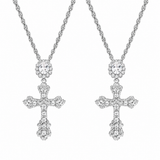  Ornate Vintage-Inspired Cross Pendant Necklace - friendship necklace gift from Bestie Keepsake