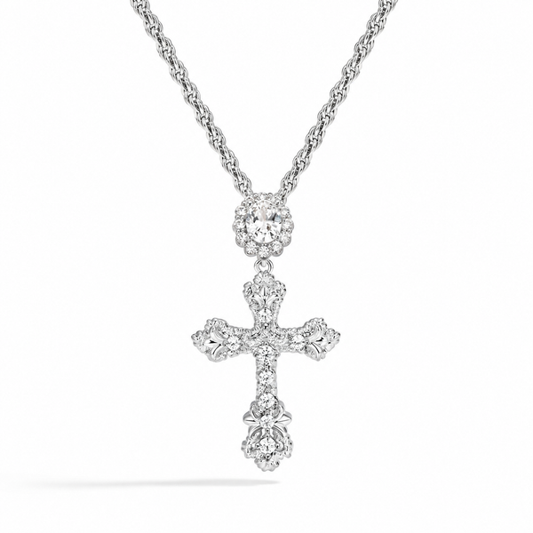  Ornate Vintage-Inspired Cross Pendant Necklace - friendship necklace gift from Bestie Keepsake
