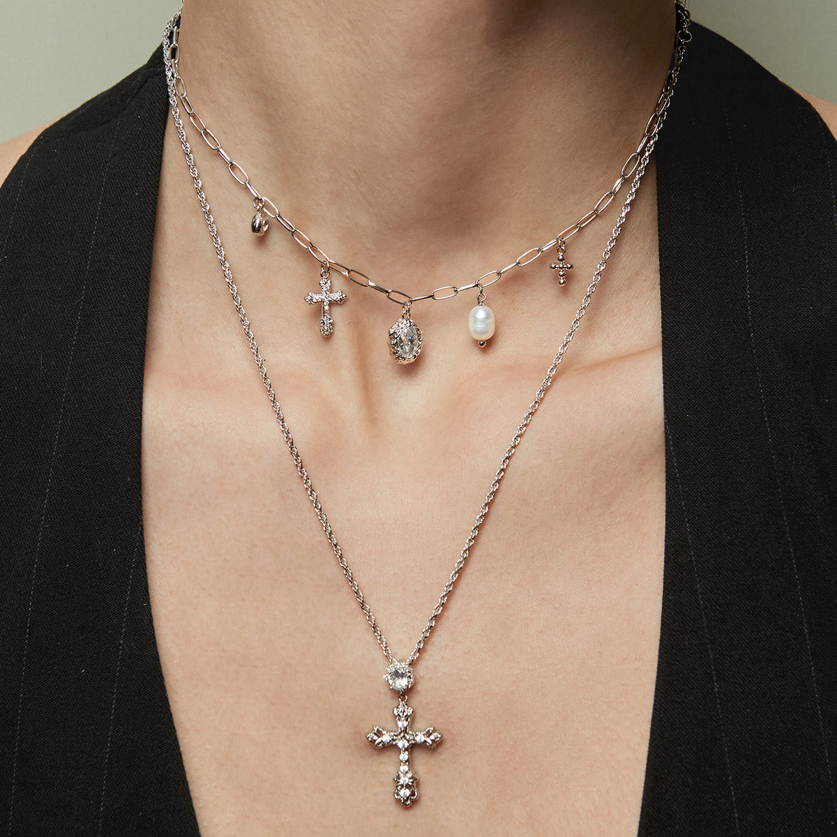  Ornate Vintage-Inspired Cross Pendant Necklace - friendship necklace gift from Bestie Keepsake