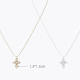  Ornate Lace Cross Pendant Necklace - friendship necklace gift from Bestie Keepsake