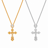 Ornate Vintage-Inspired Cross Pendant Necklace - friendship necklace gift from Bestie Keepsake