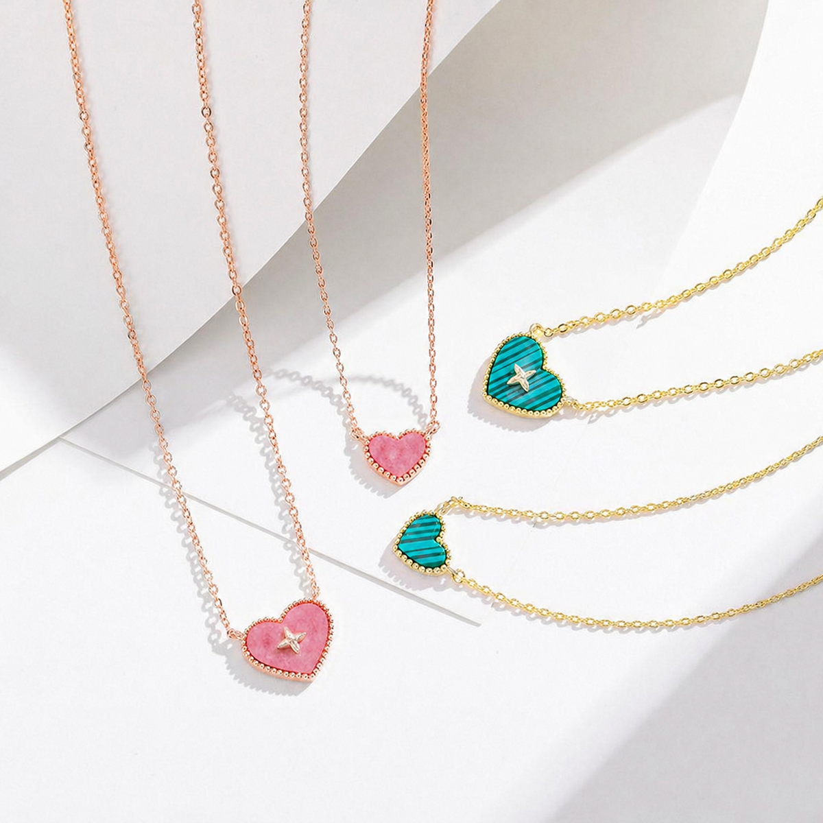  Textured Heart Pendant Necklace in Sterling Silver - friendship necklace gift from Bestie Keepsake