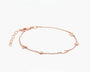  Dainty Initial & Heart Stone Bracelet in 18K Gold Plated S925 Silver - friendship necklace gift from Bestie Keepsake