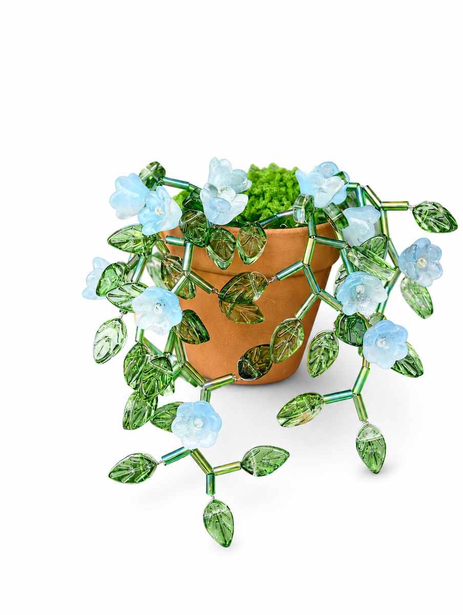Mini beaded plant fridge magnet DIY kit collection