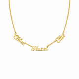  Personalized Multi-Name Necklace in Stainless Steel - friendship necklace gift from Bestie Keepsake