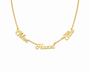  Personalized Multi-Name Necklace in Stainless Steel - friendship necklace gift from Bestie Keepsake