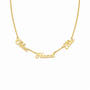  Personalized Multi-Name Necklace in Stainless Steel - friendship necklace gift from Bestie Keepsake