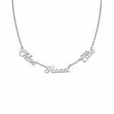  Personalized Multi-Name Necklace in Stainless Steel - friendship necklace gift from Bestie Keepsake