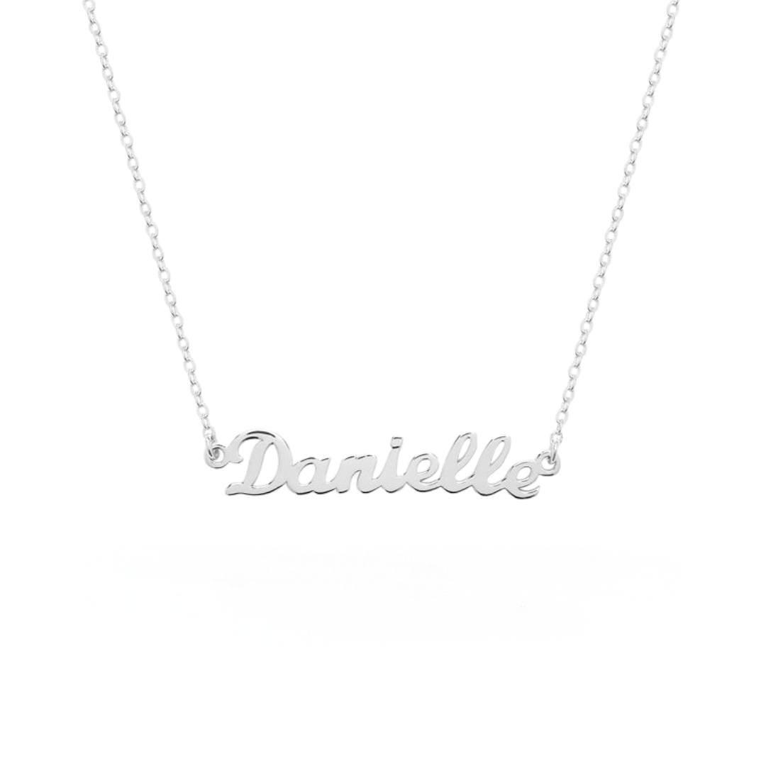  Custom Script Name Necklace in 925 Sterling Silver - friendship necklace gift from Bestie Keepsake