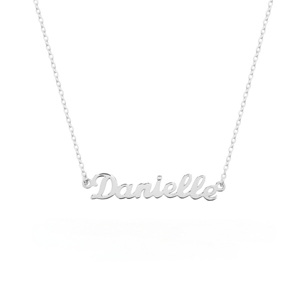  Custom Script Name Necklace in 925 Sterling Silver - friendship necklace gift from Bestie Keepsake