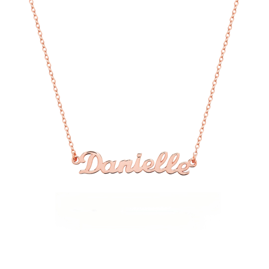  Custom Script Name Necklace in 925 Sterling Silver - friendship necklace gift from Bestie Keepsake