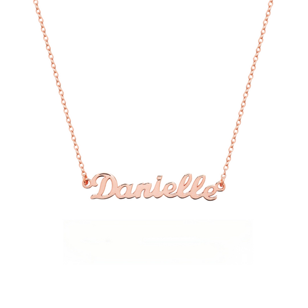  Custom Script Name Necklace in 925 Sterling Silver - friendship necklace gift from Bestie Keepsake